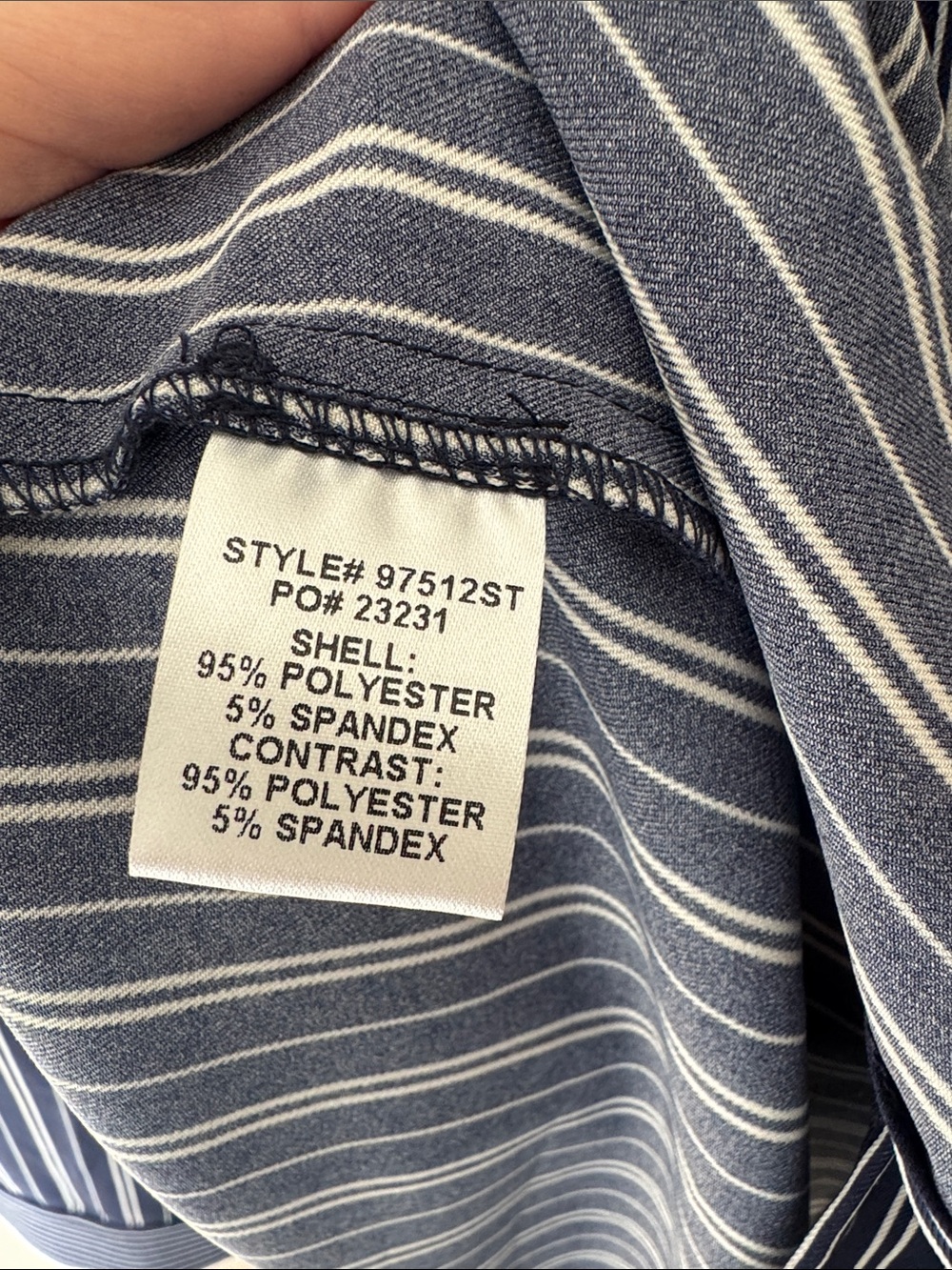 Skies Are Blue Navy and White Striped Shirt Dress - Picture 3 of 4